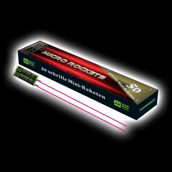 Blackboxx Fireworks Micro Rockets (50er Schachtel)